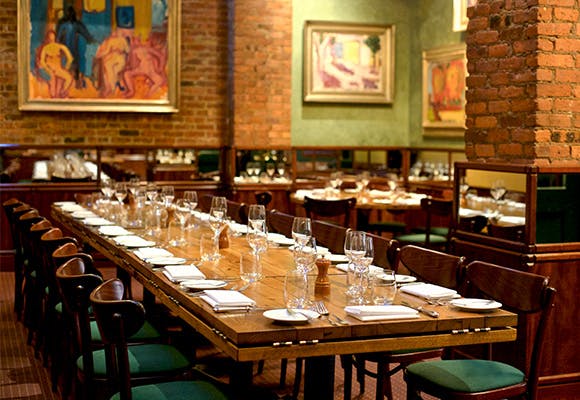 dining tables at a restaurant