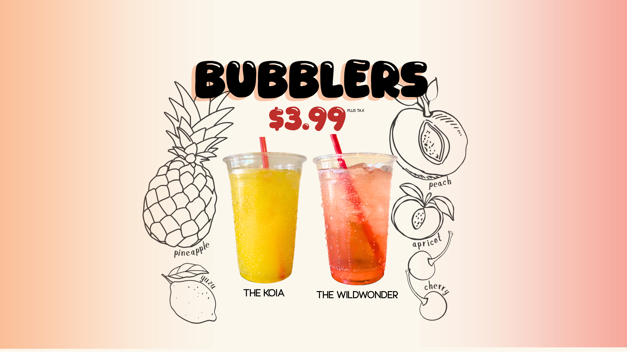 two cups of drinks with straws
