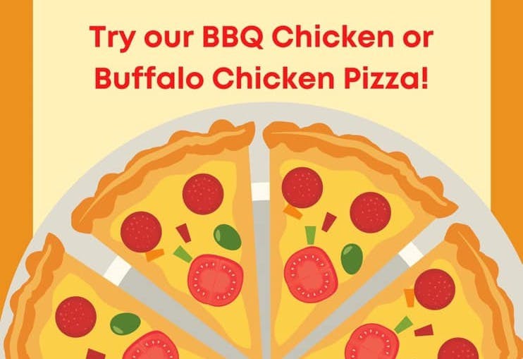 Pizza specials at Melinda's Pub