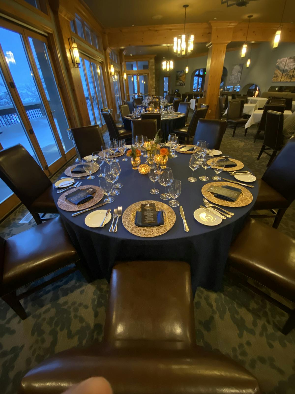 a dining room table