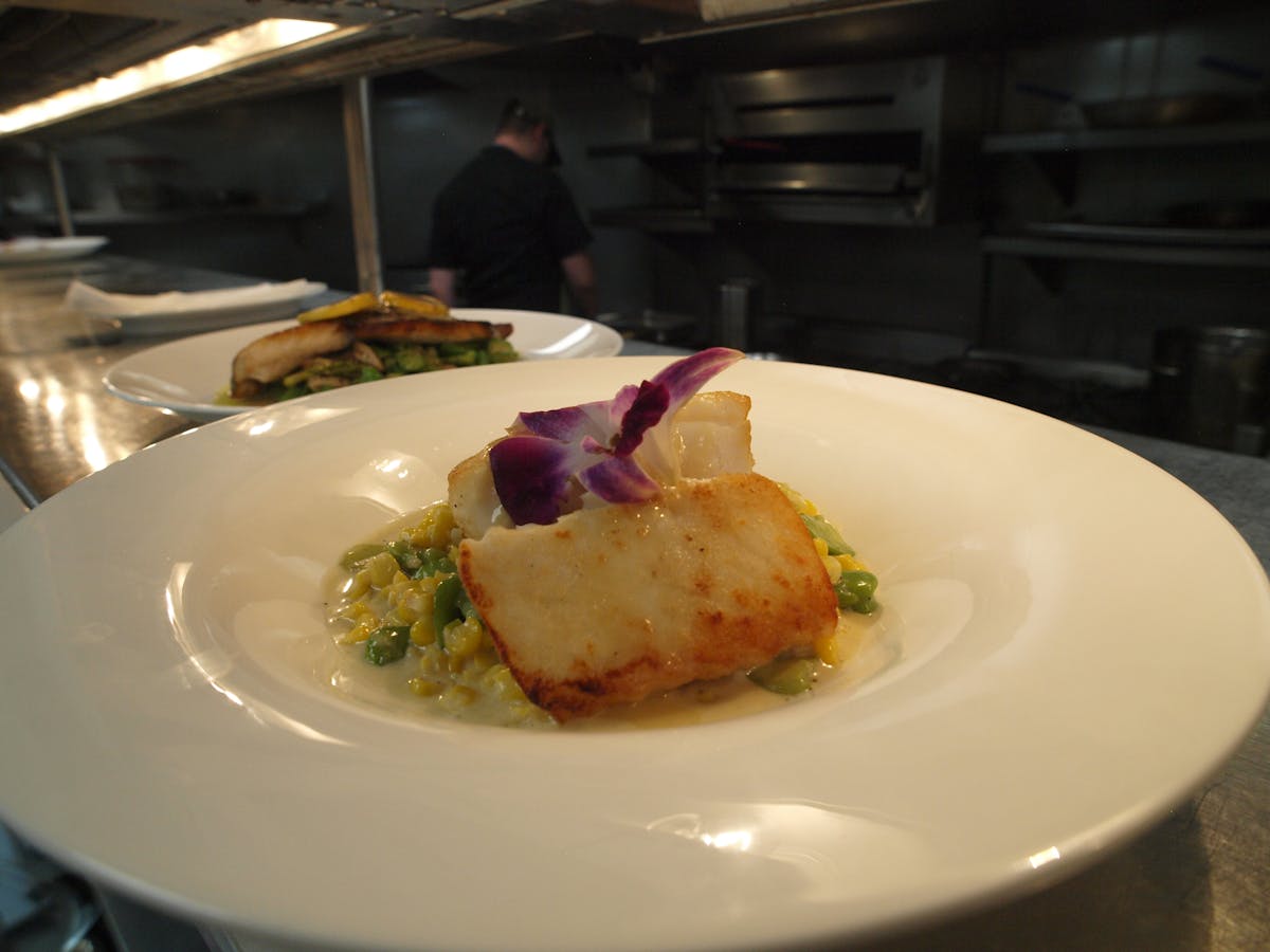 a plate of food on a table