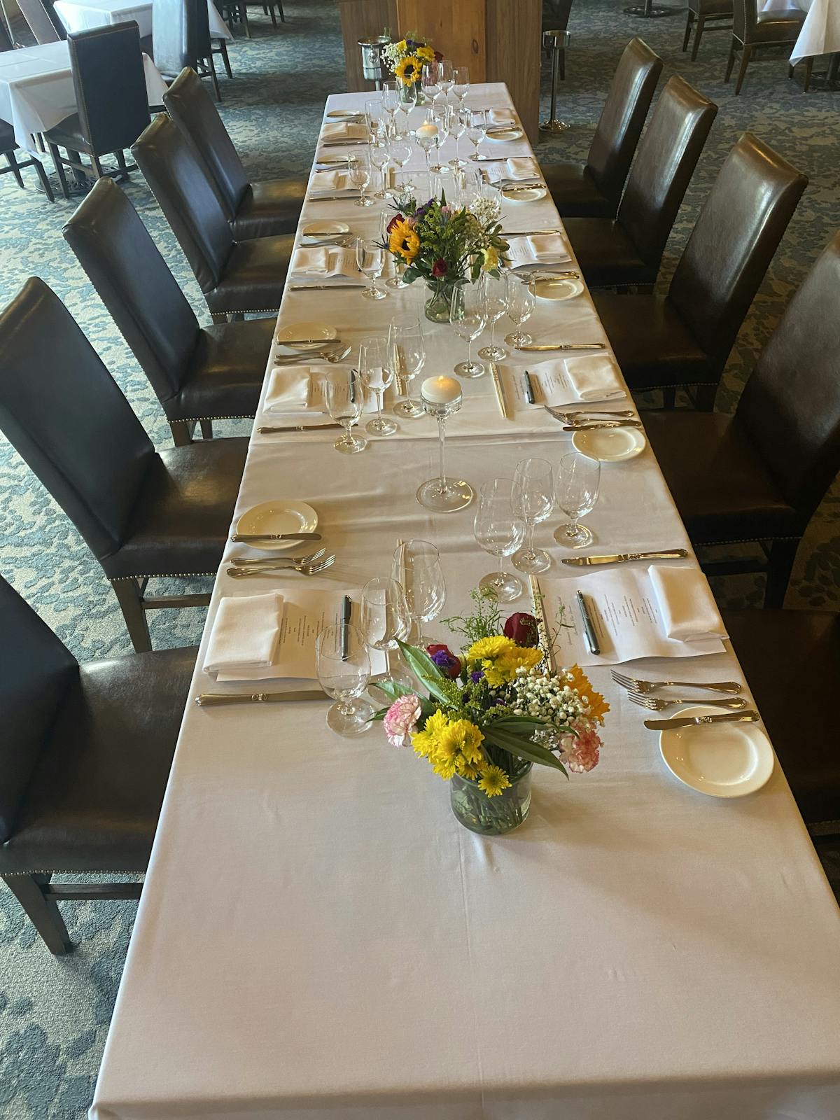 a dining table