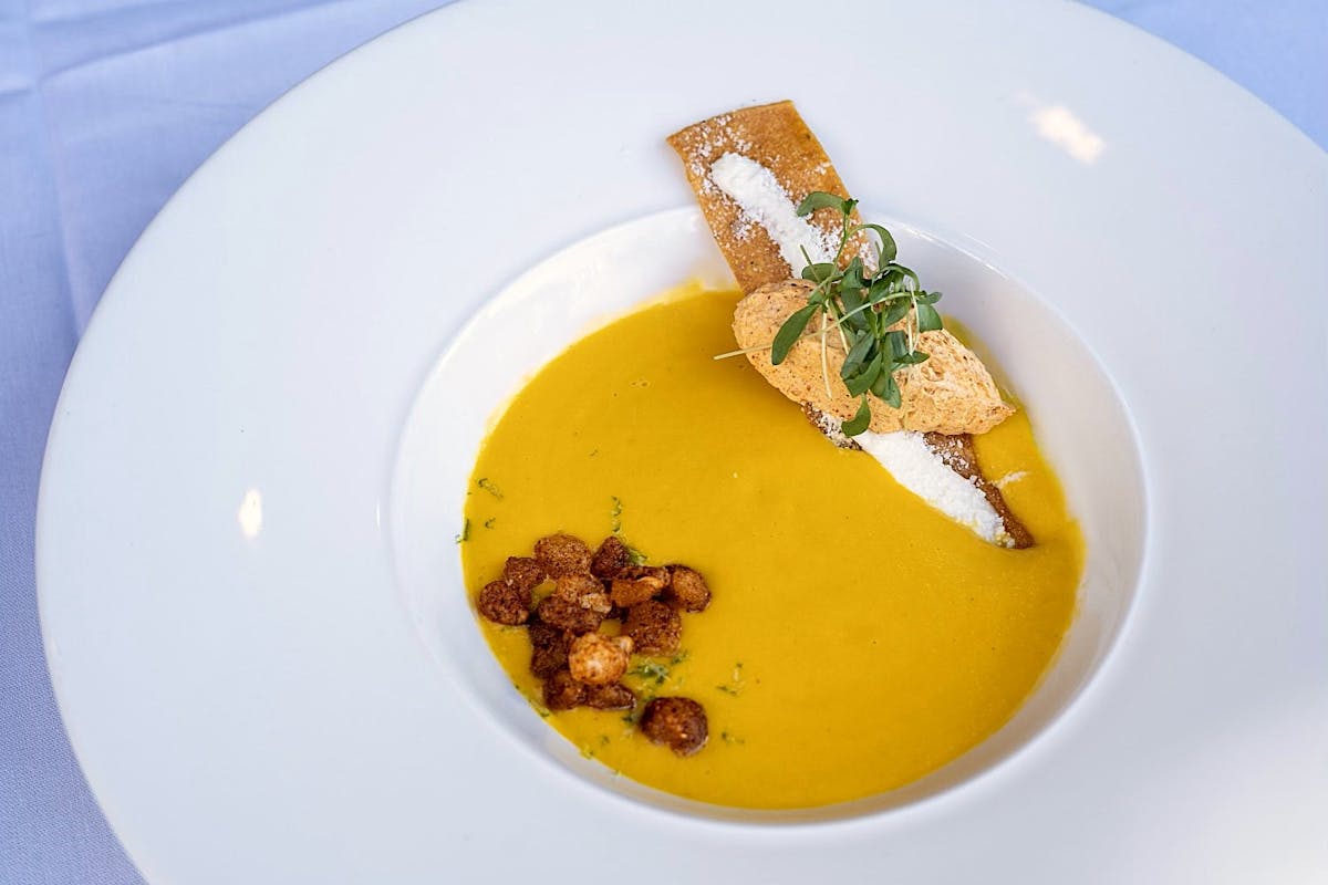 a plate of food with stew