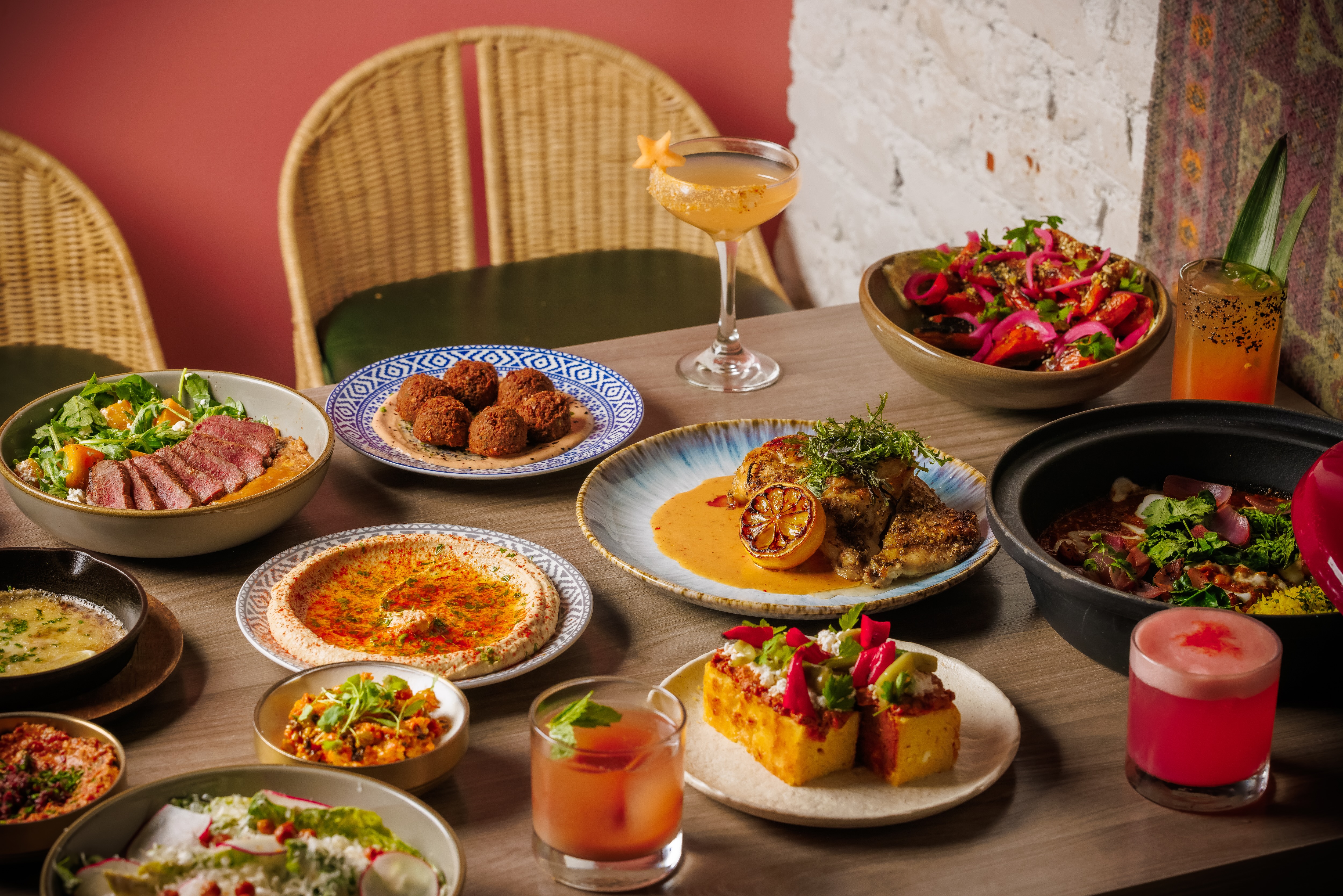 a plate of food on a table