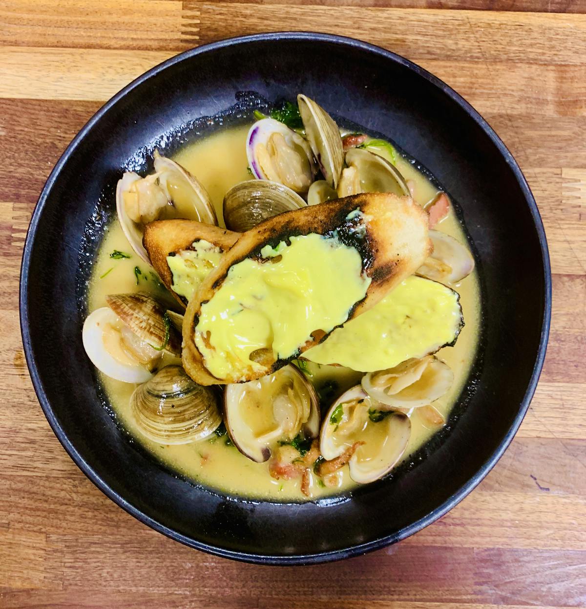 a bowl of food on a plate
