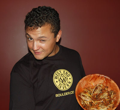 a man looking at the camera