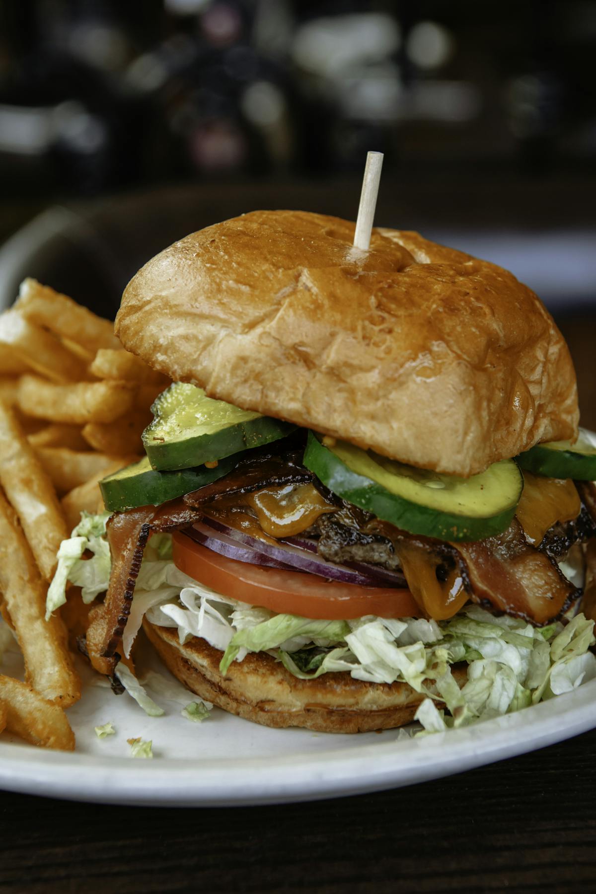 a close up of a sandwich on a plate