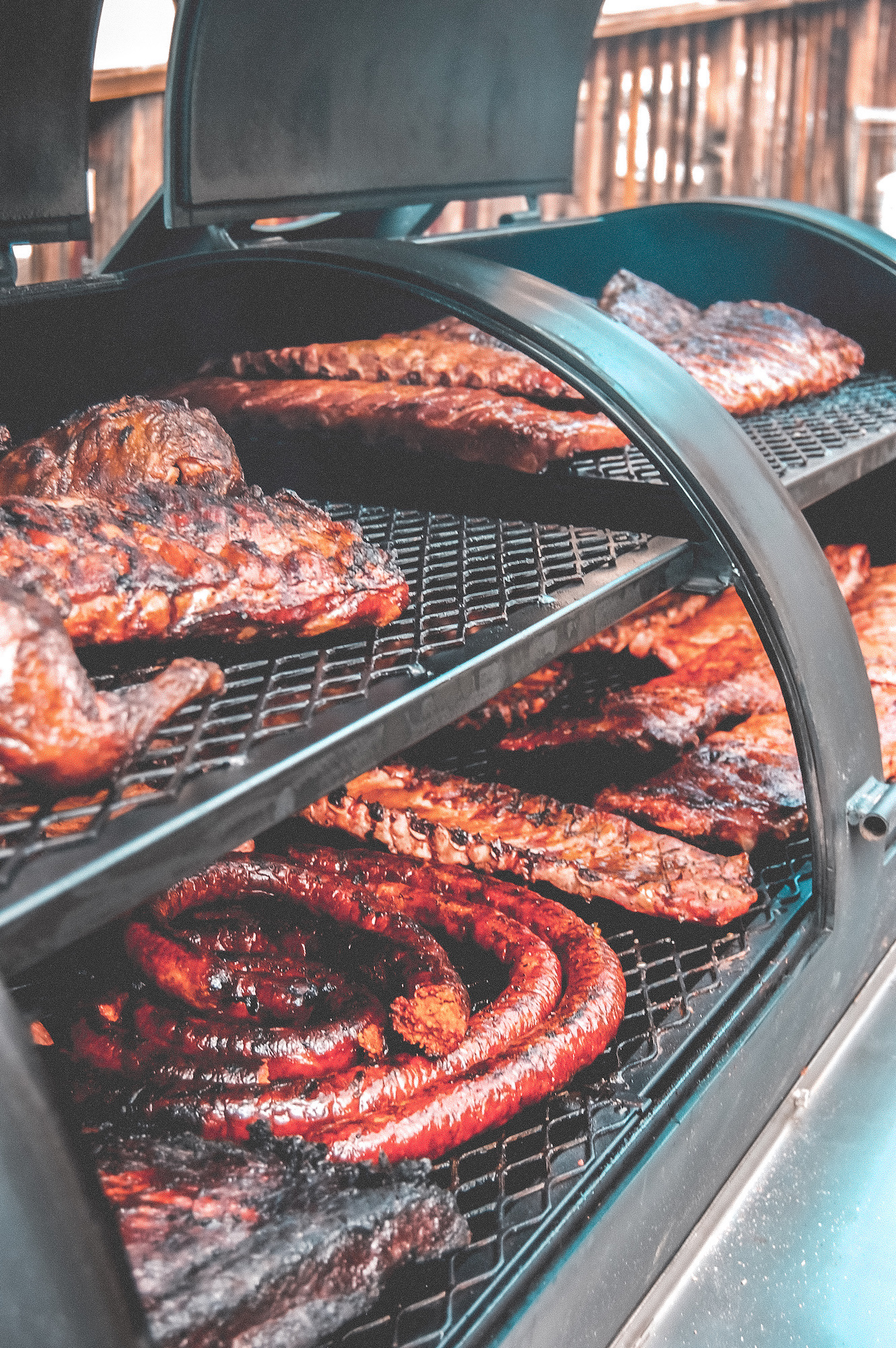 meat on a grill