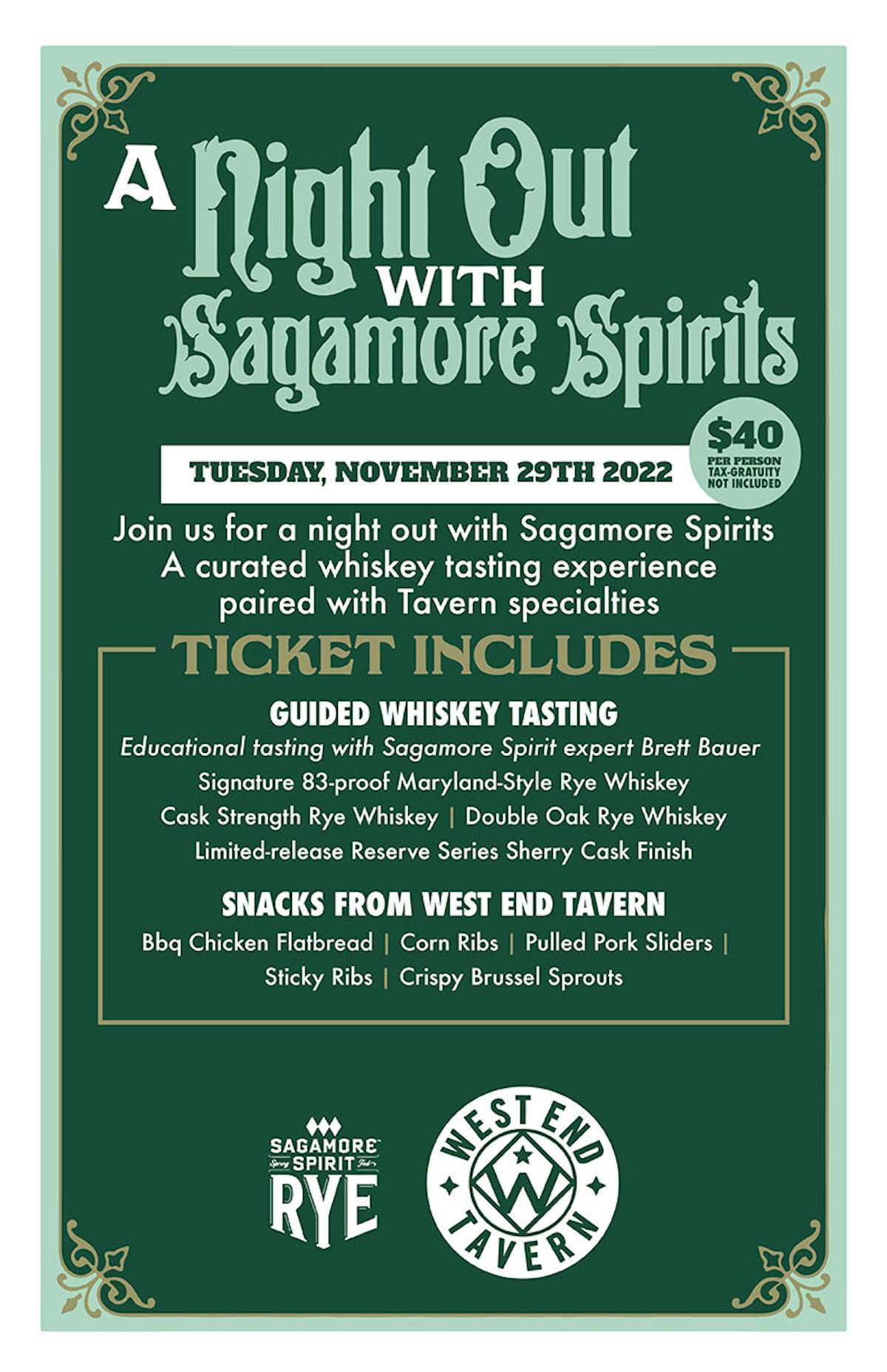 A Night Out with Sagamore Spirits