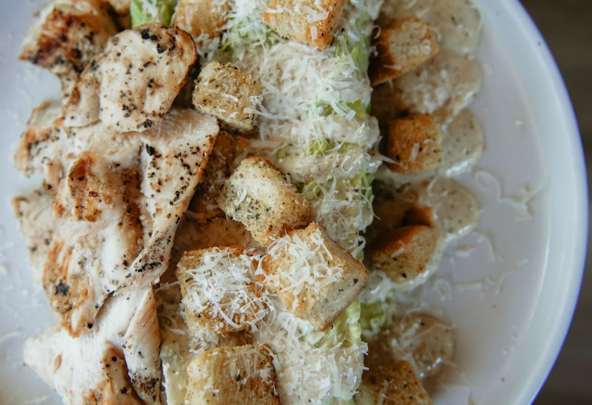 a plate of food on a table