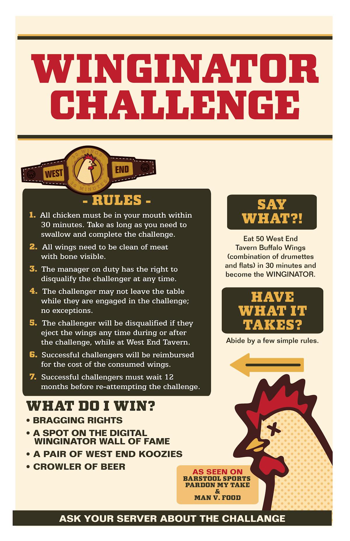 Winginator Challenge Rules