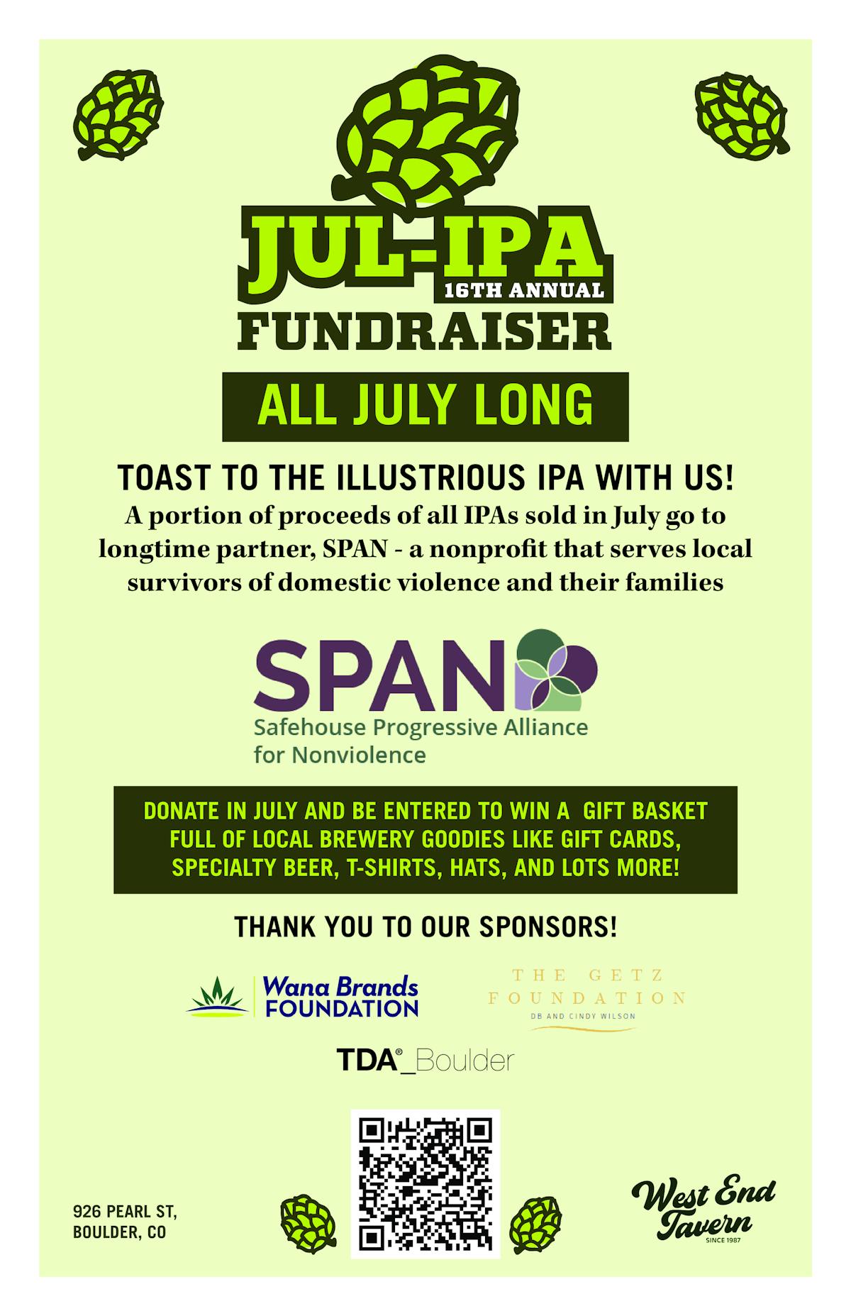Jul-IPA West end tavern fundraiser