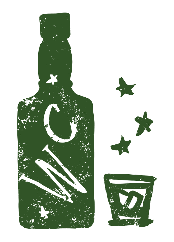 Whiskey Club Bottle Logo