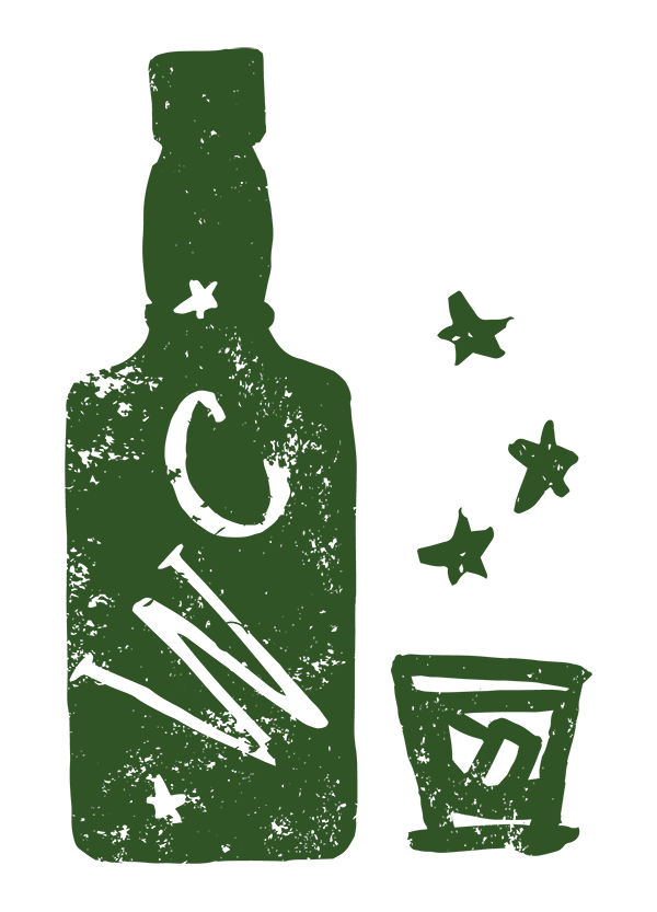 Whiskey Club Bottle Logo