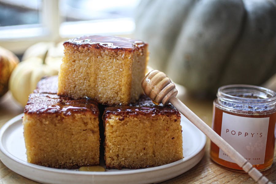 honeysoaked cornbread Poppy's Cafe & Catering in Brooklyn, NY