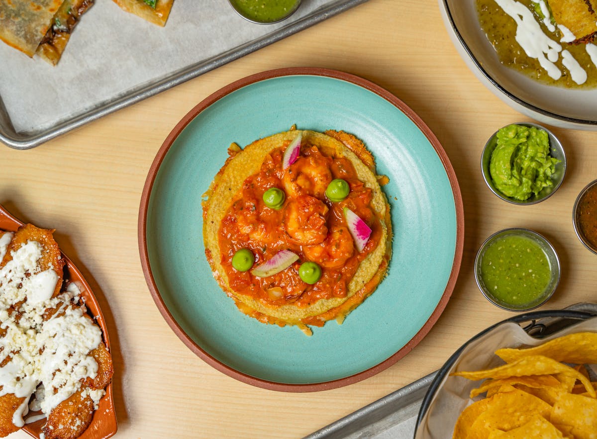 a plate of food on a table