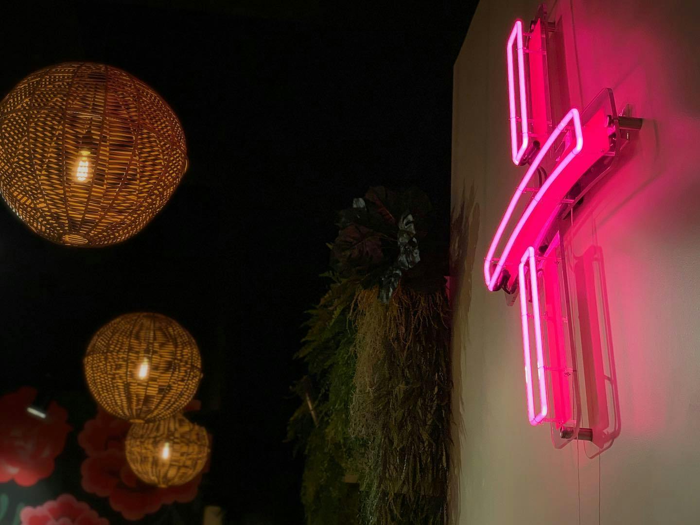 a close up of a red light