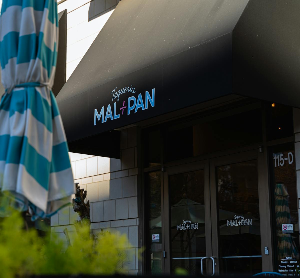 a store front at day