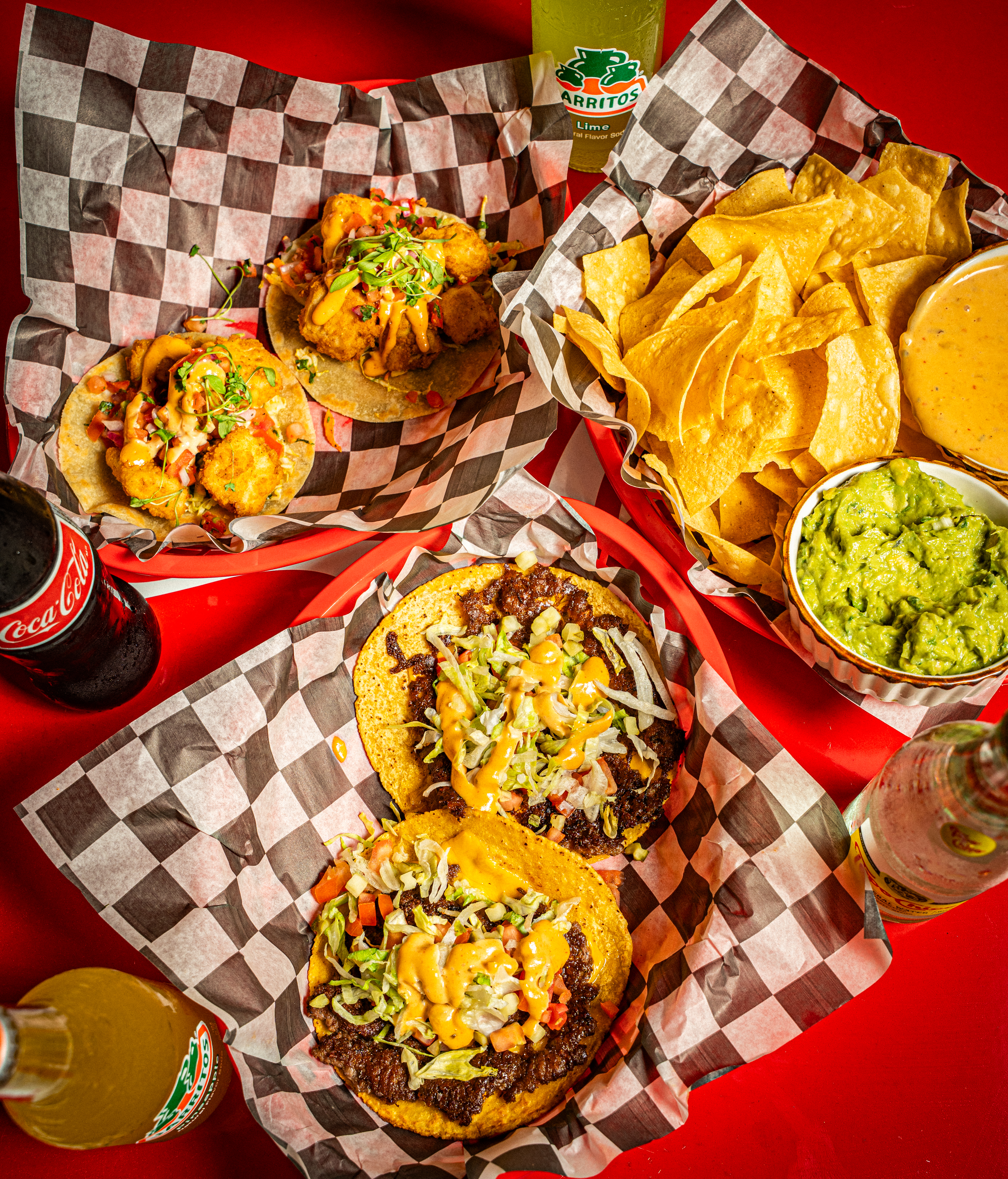 a tray of food on a table