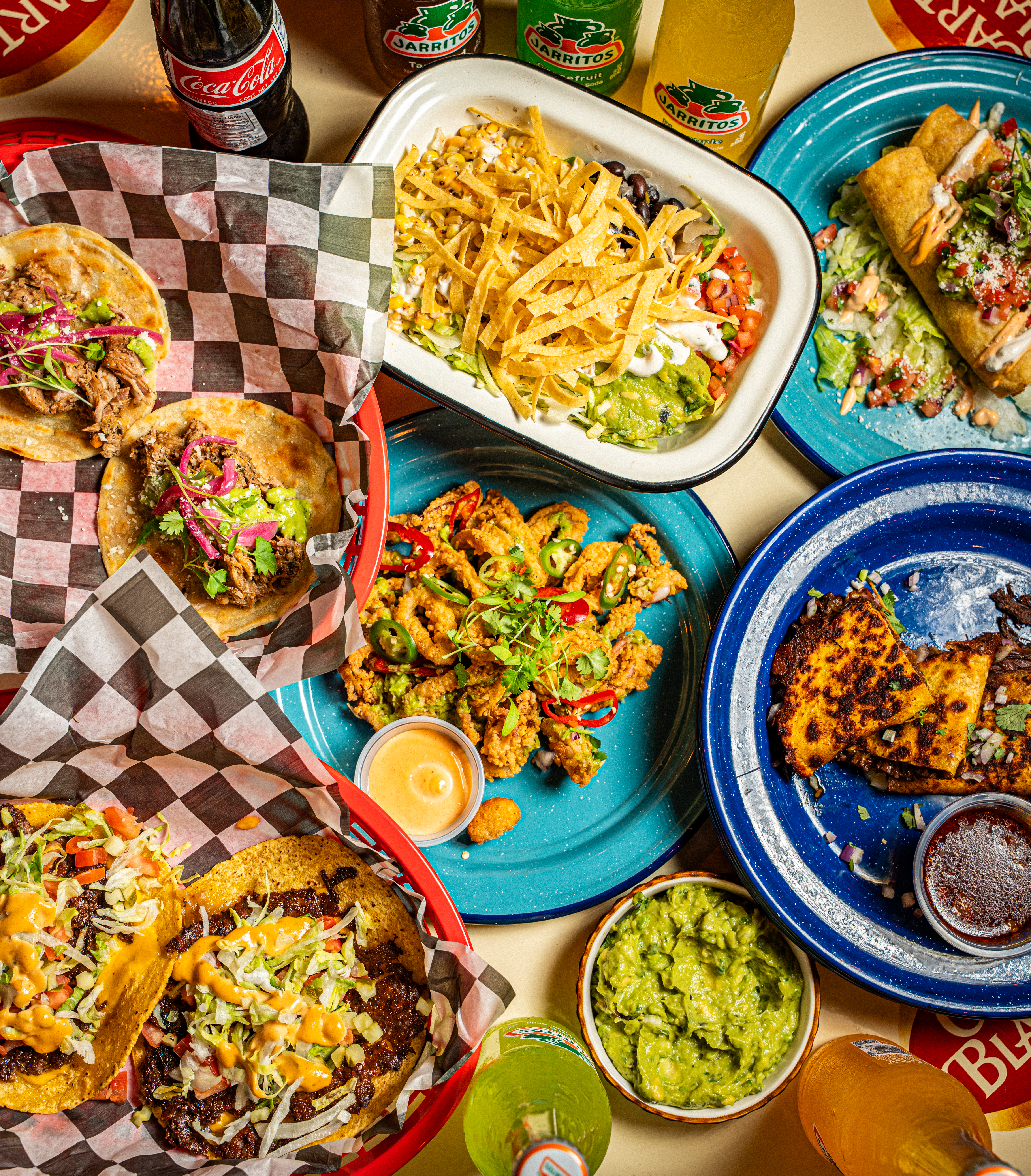 plates of food on a table