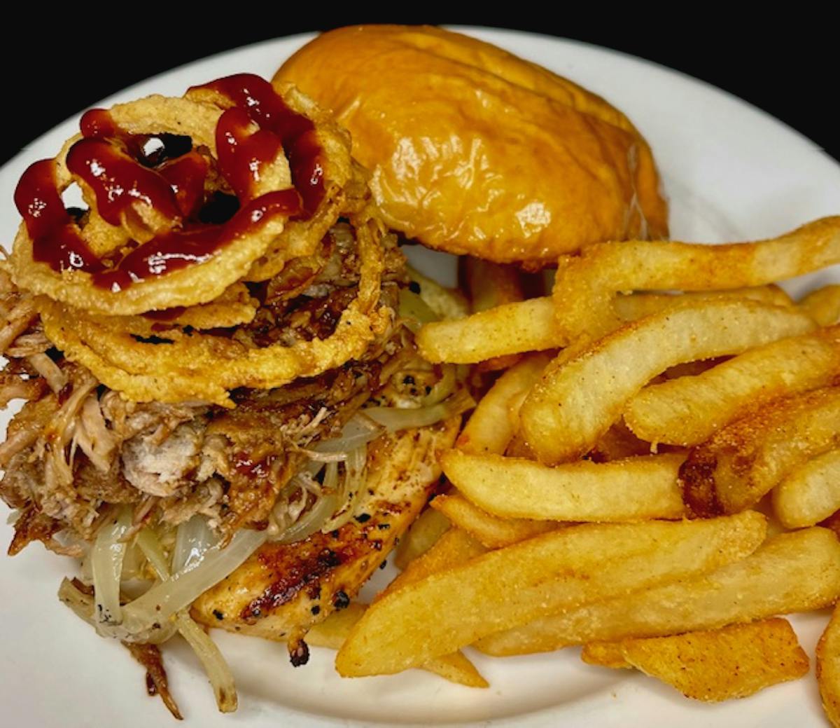 a pile of fries