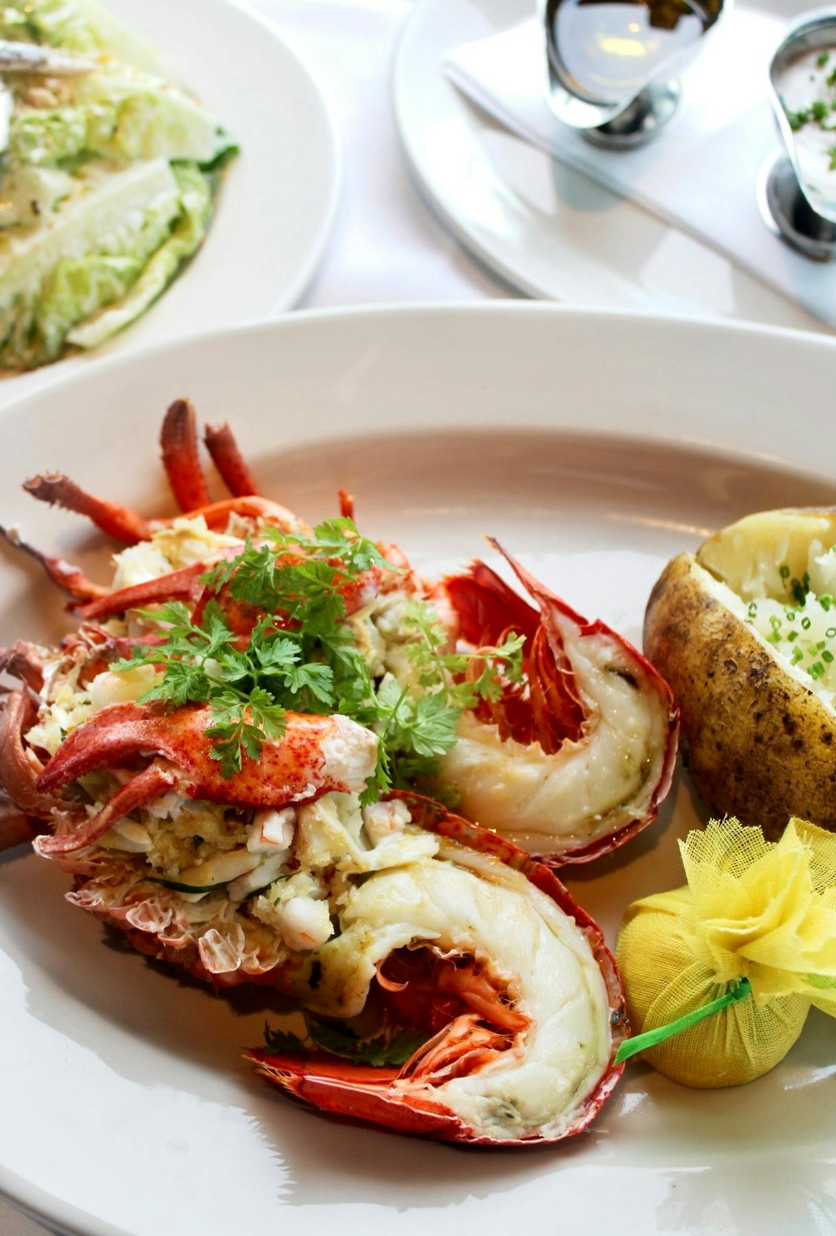a plate of food on a table