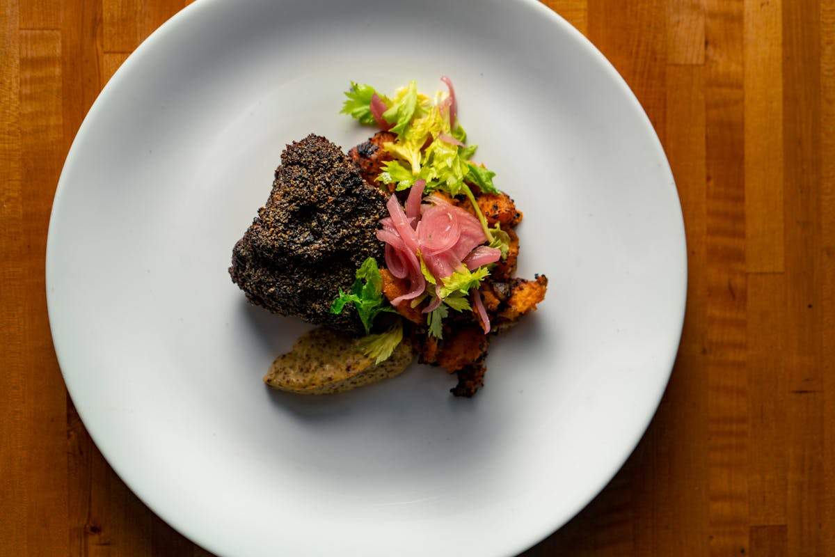 a bowl of food on a plate