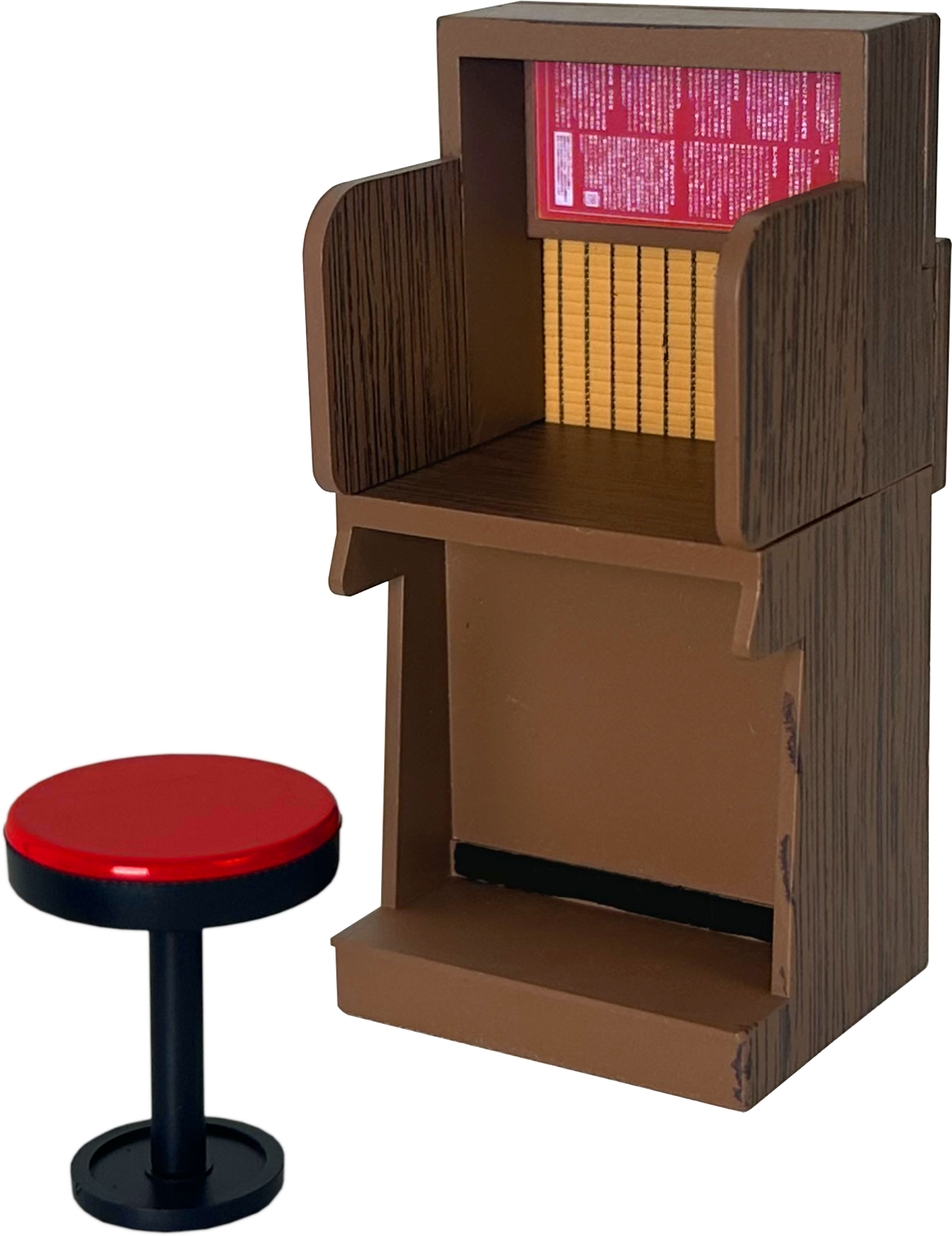 Miniature Ramen Focus Booth with stool