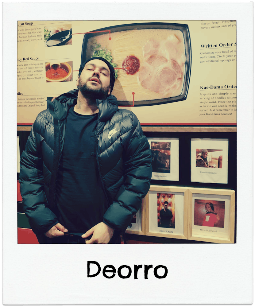Deorro posing for a photo