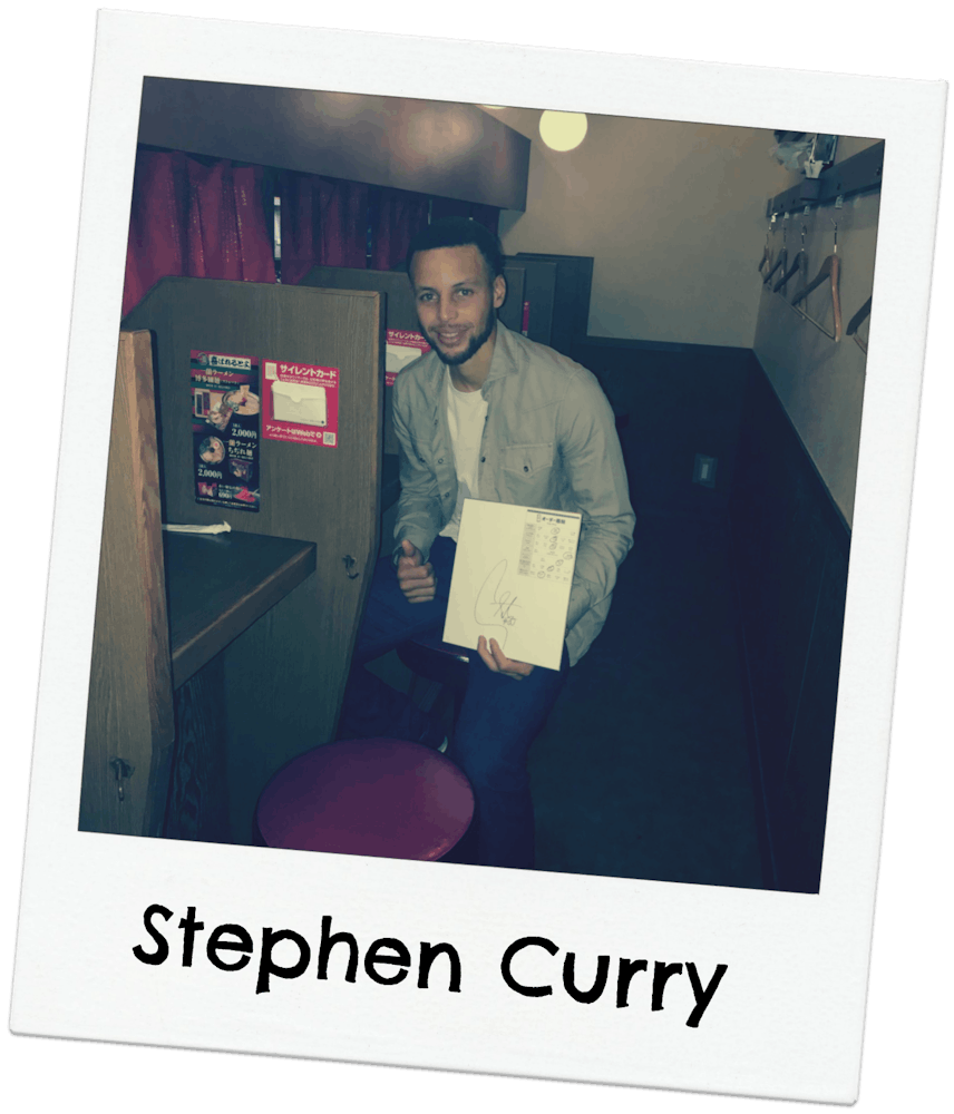 Stephen Curry at Ichiran Ramen