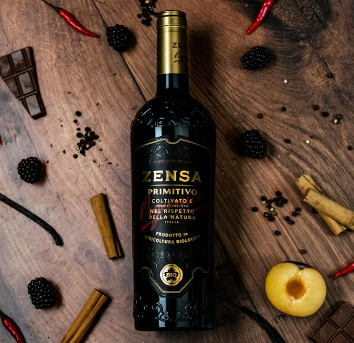 a bottle of wine on a table