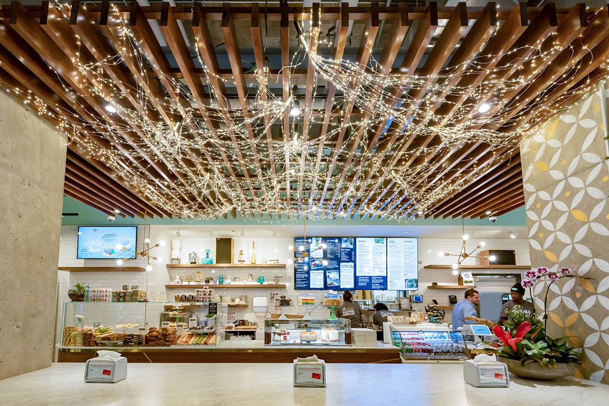 a kitchen filled with lots of counter space