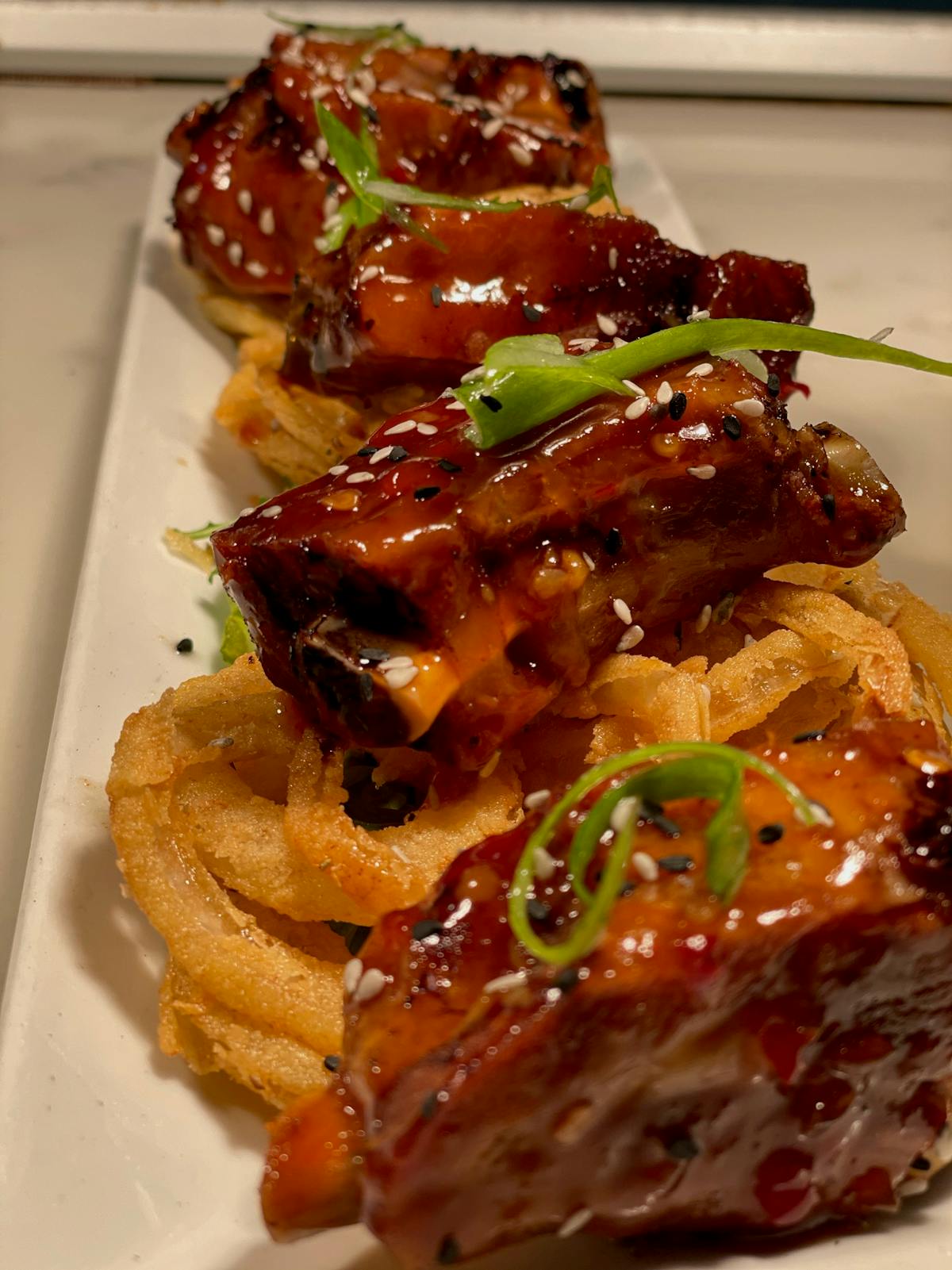 a close up of a plate of food