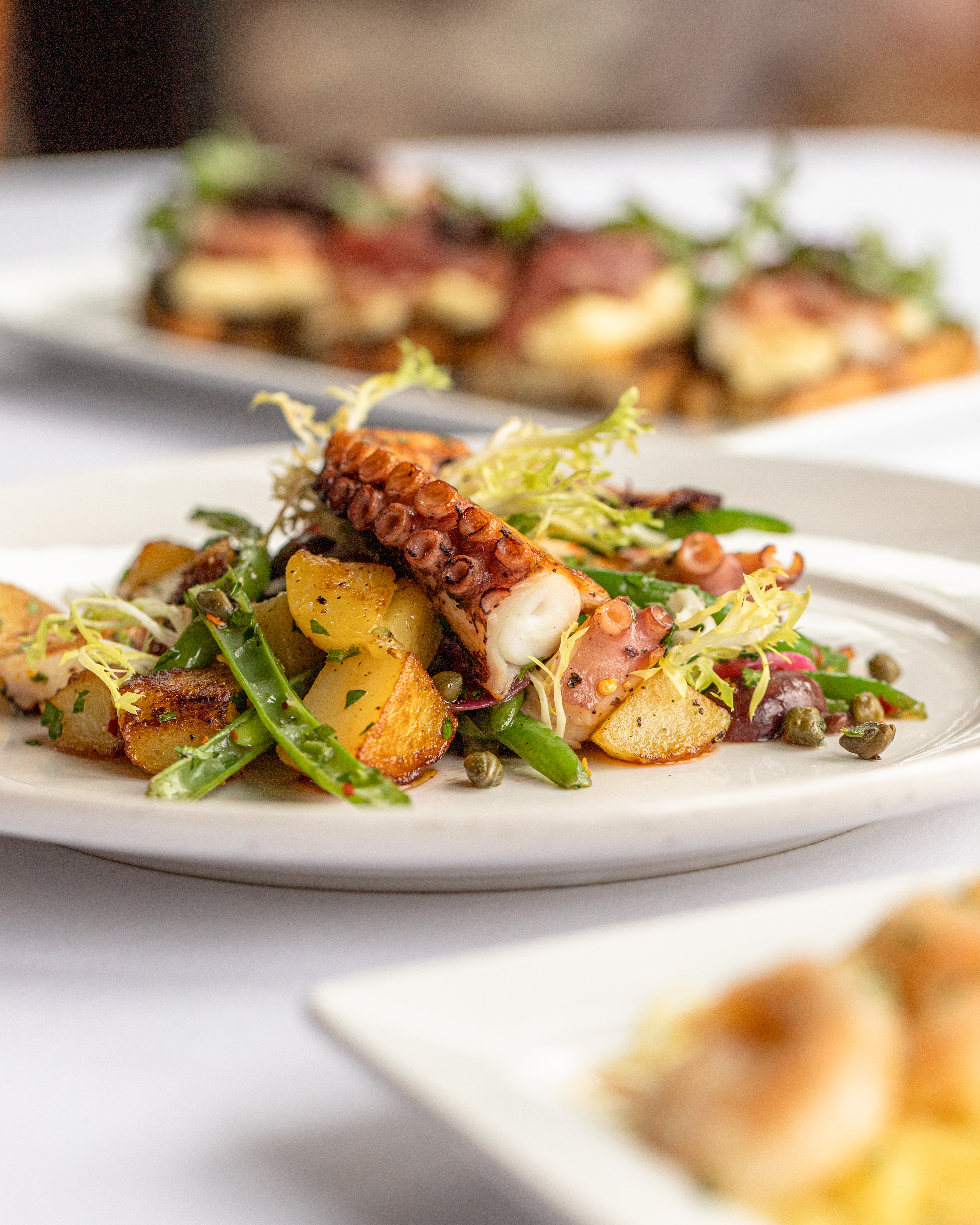 a plate of food on a table