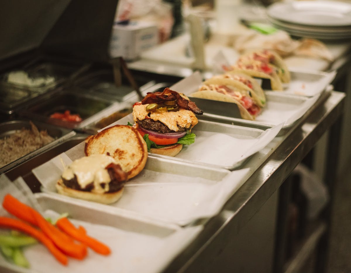 trays of food