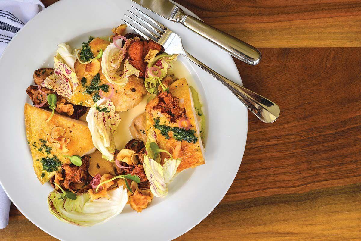 a plate of food on a table
