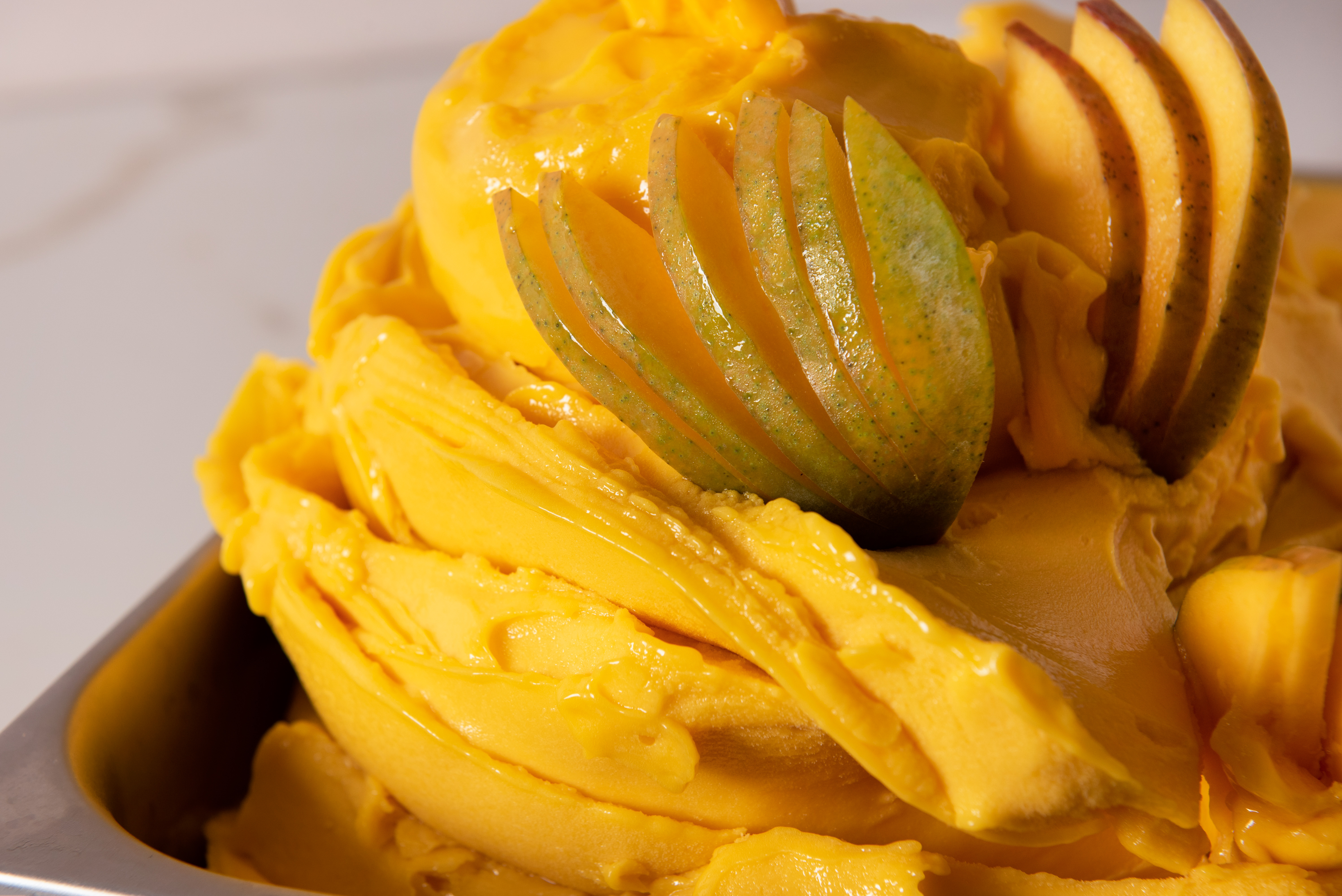 a close up of food on a plate