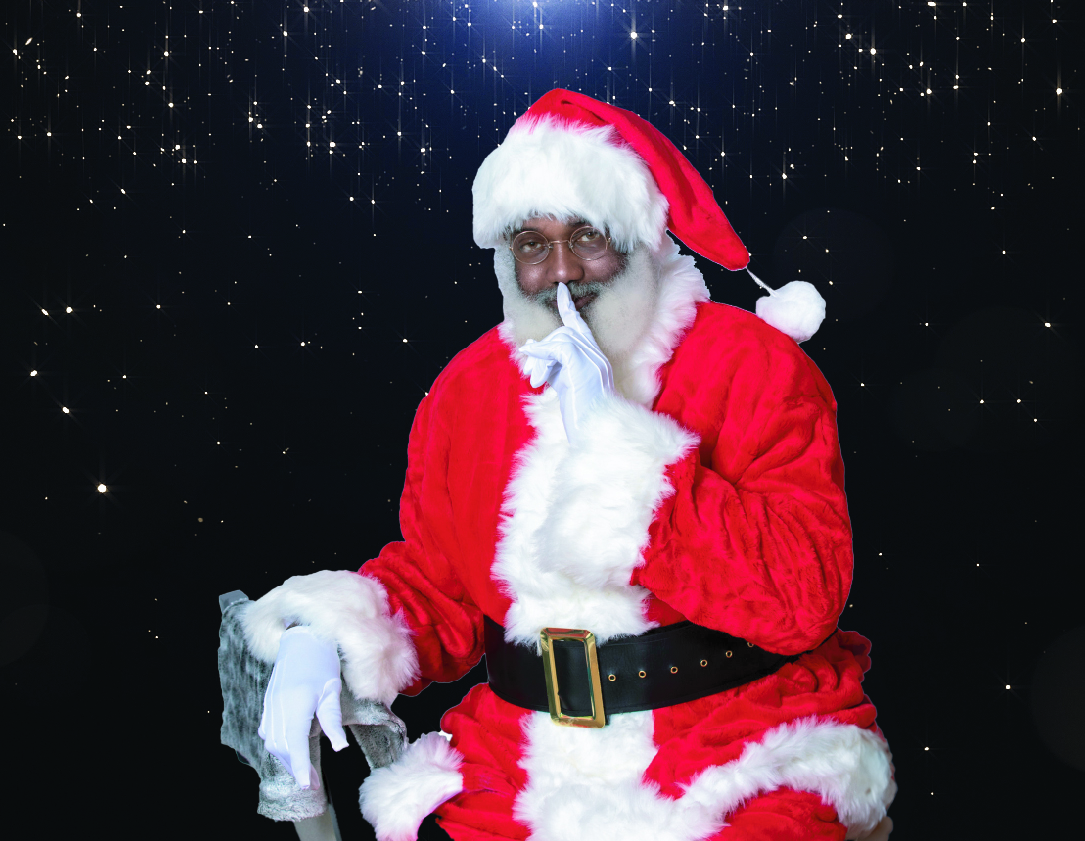 Black santa outlet costume