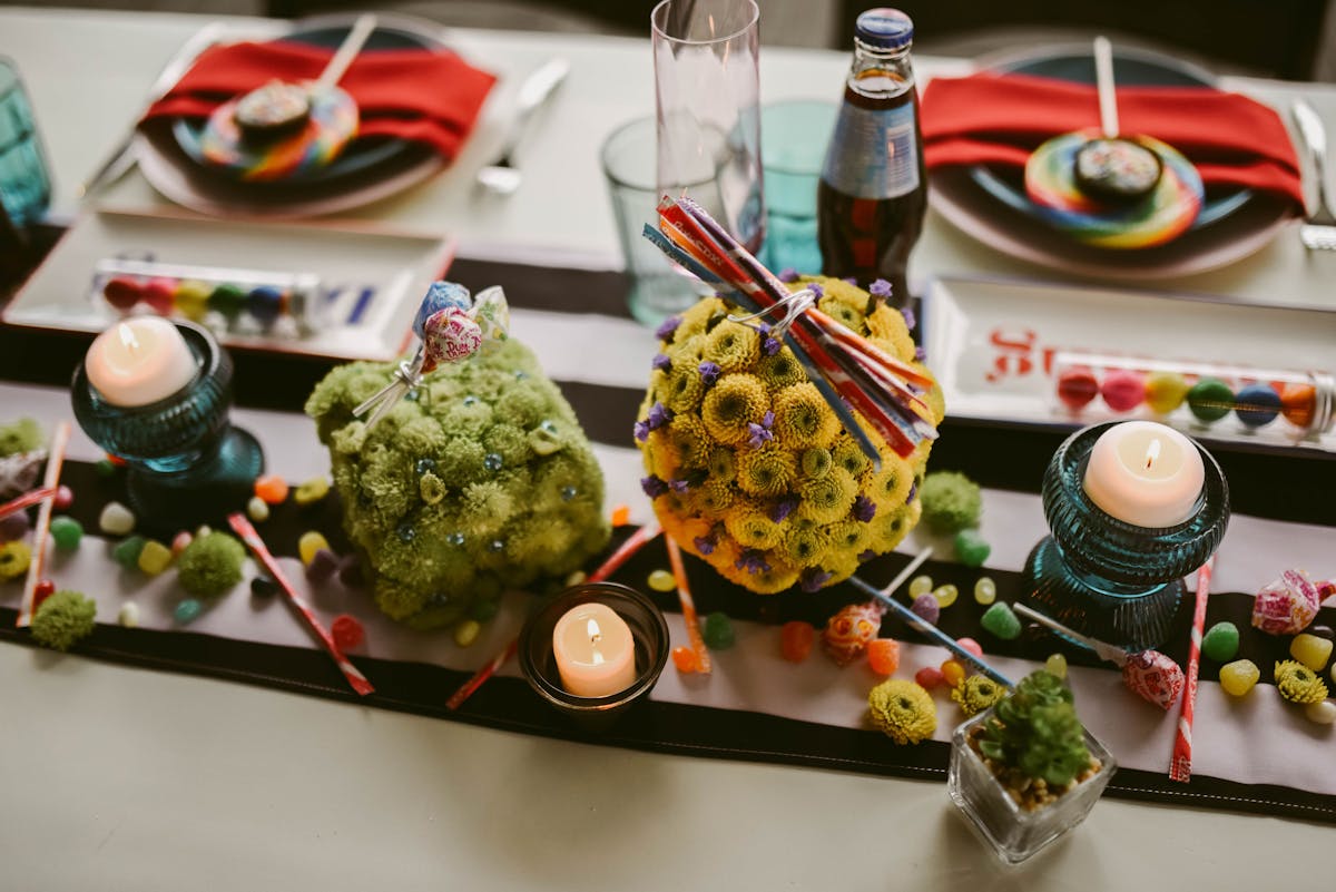 a cake sitting on top of a table