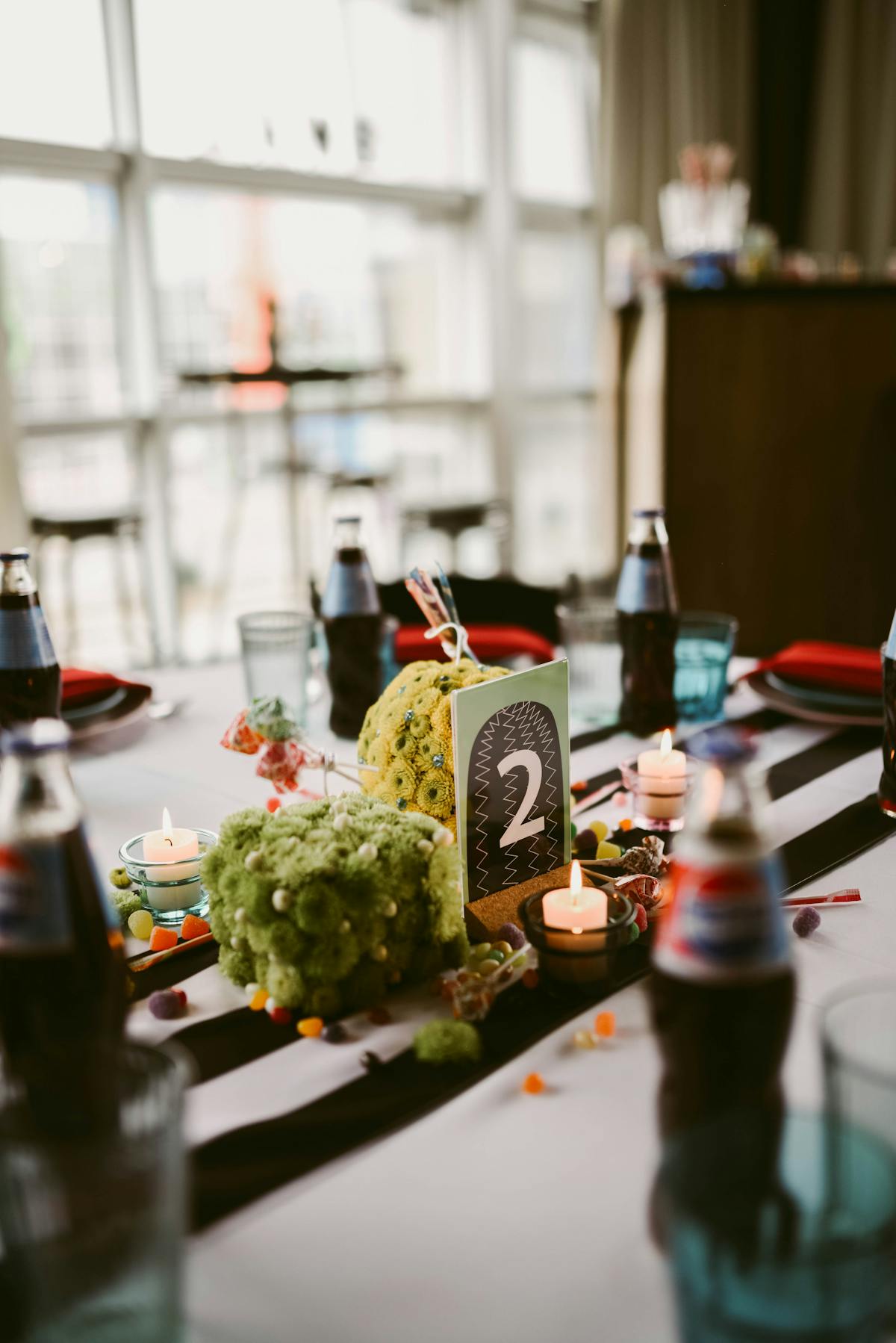 a close up of food on a table