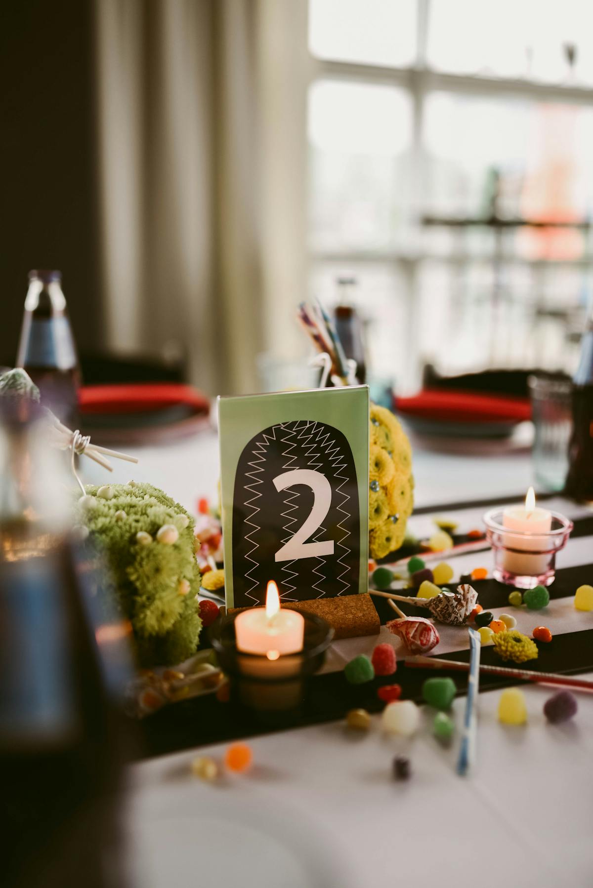 a train cake sitting on top of a table