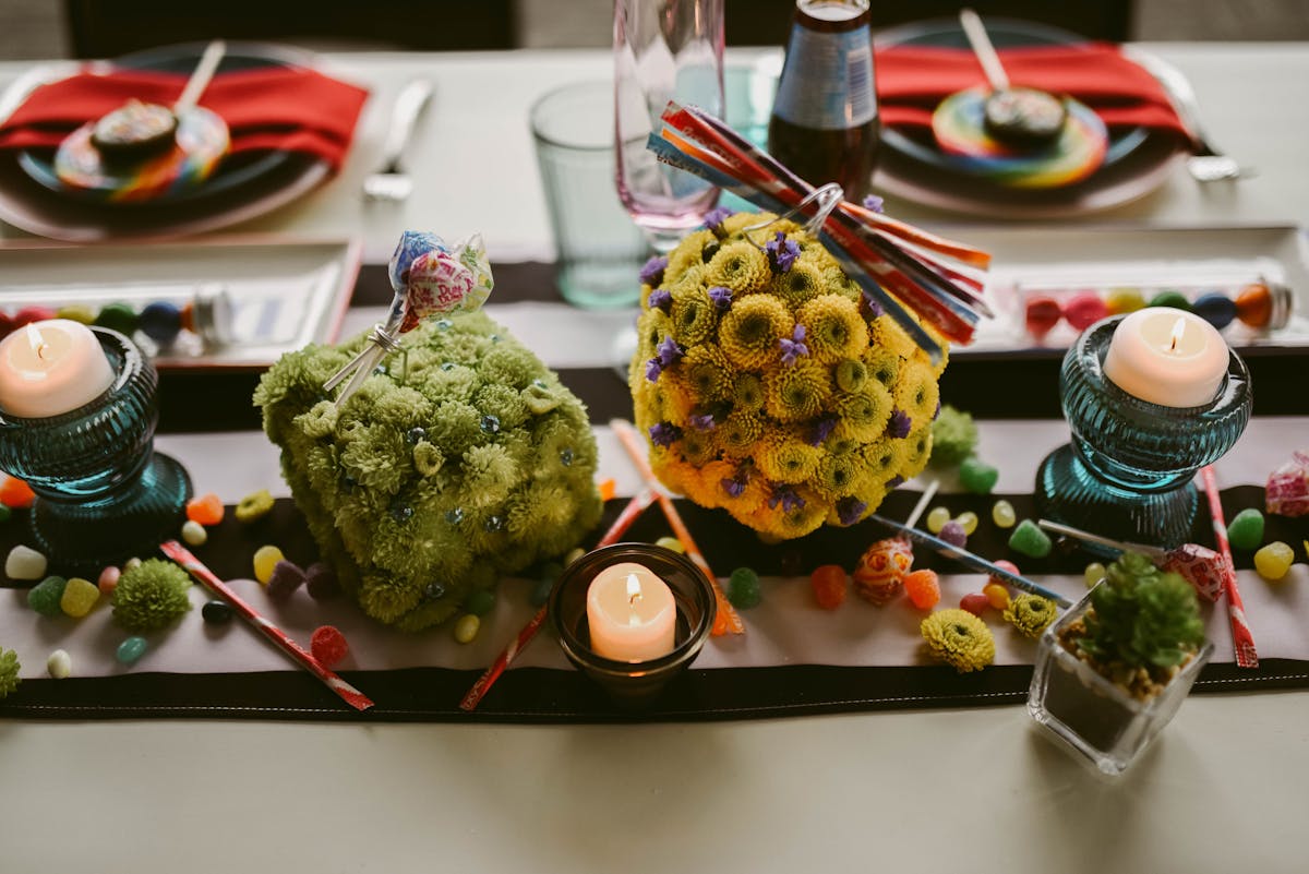 a cake sitting on top of a table