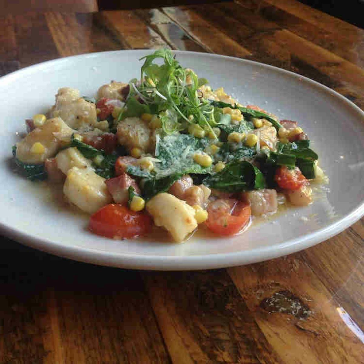 a bowl of food on a plate