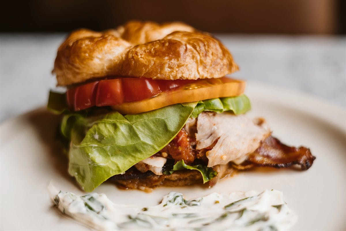 Heirloom Tomato Turkey and Nitrate-Free Bacon Croissant Sandwich from French Meadow at the MN State Fair