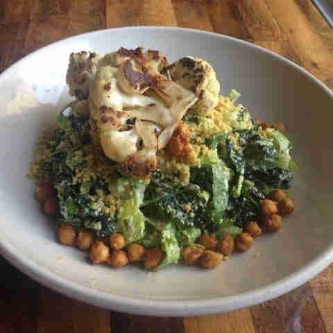 a plate of food with broccoli