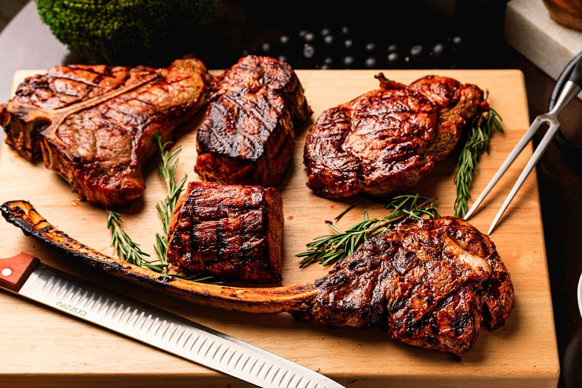 food on a wooden table