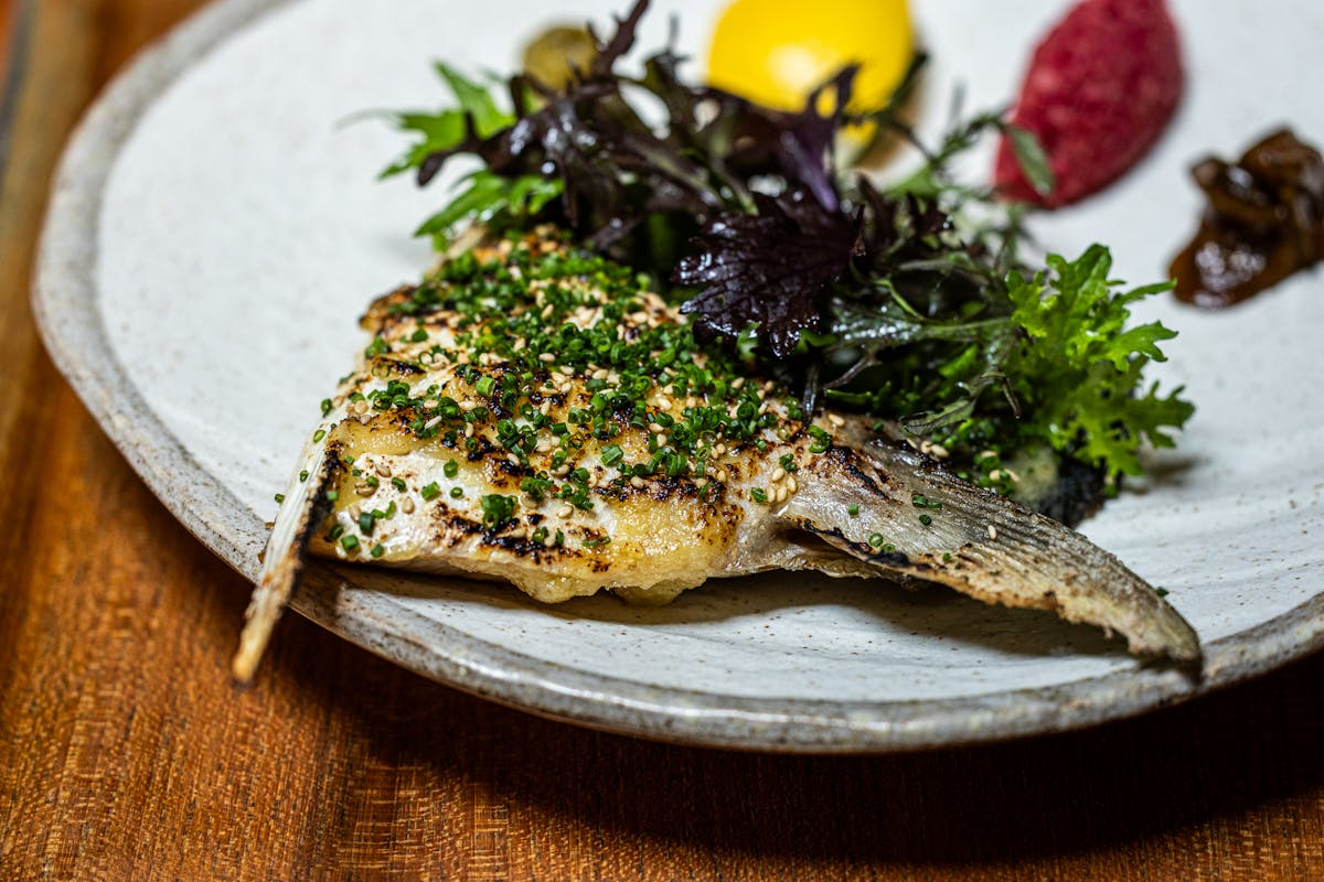 a piece of food on a plate