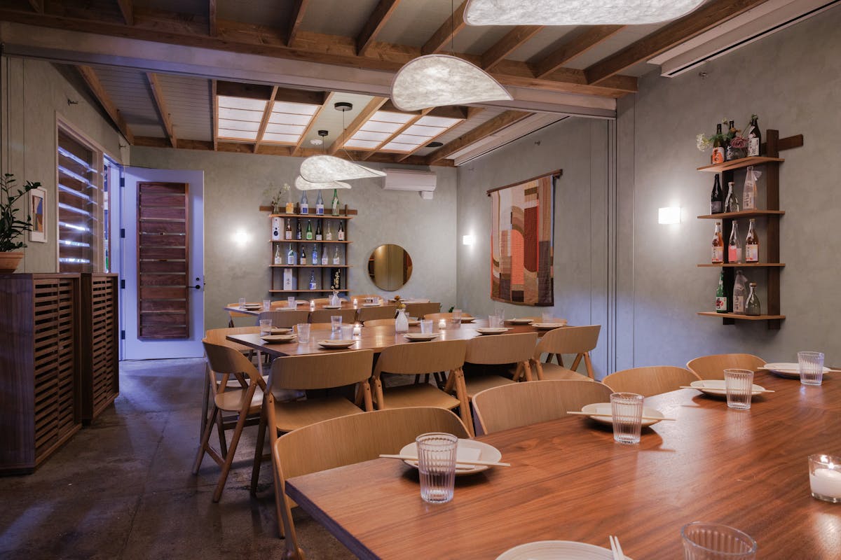 a dining room table