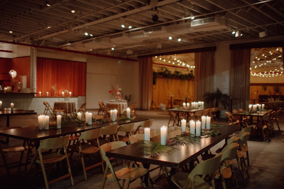 tables with candles