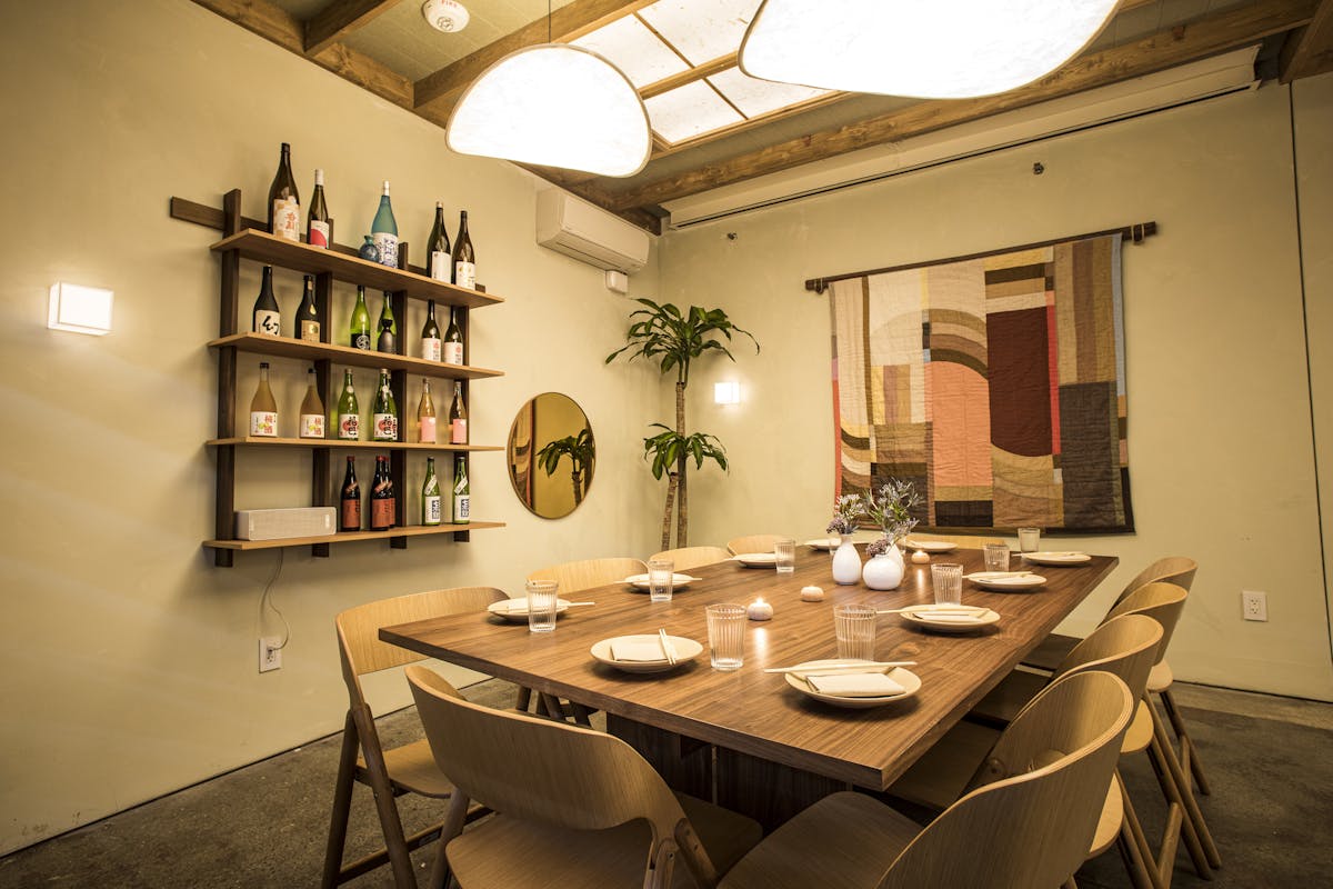 a dining room table